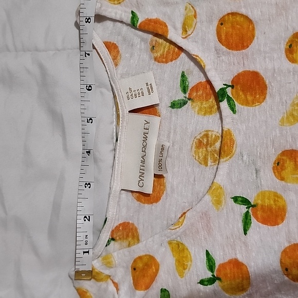Orange/citrus Cynthia Rowley shirt - Picture 6 of 10